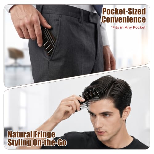 3-Piece Professional Hair Styling Comb Set for Men