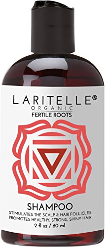 Laritelle Organic Travel Size Shampoo 2 oz - Strengthens Hair & Reduces Shedding