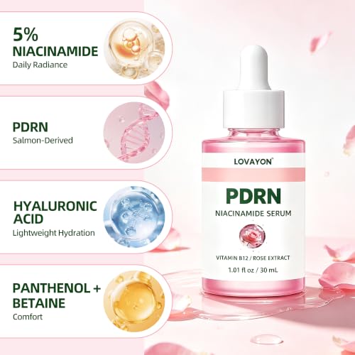 Niacinamide Serum with Salmon PDRN for Radiance, 1.01 fl oz - Brightening & Hydrating Skin Care
