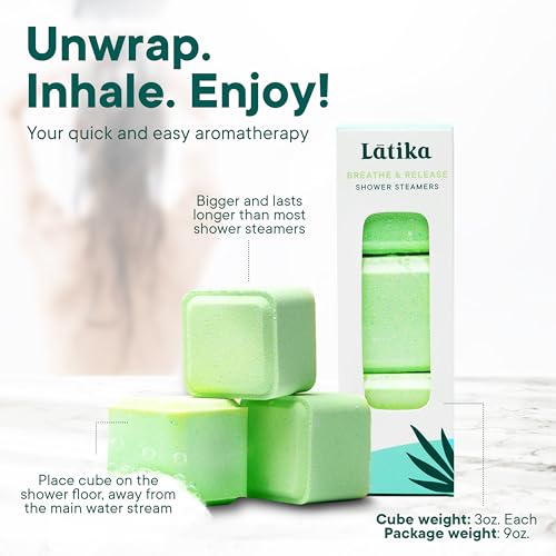 Latika Breathe & Release Shower Steamers – Eucalyptus & Peppermint