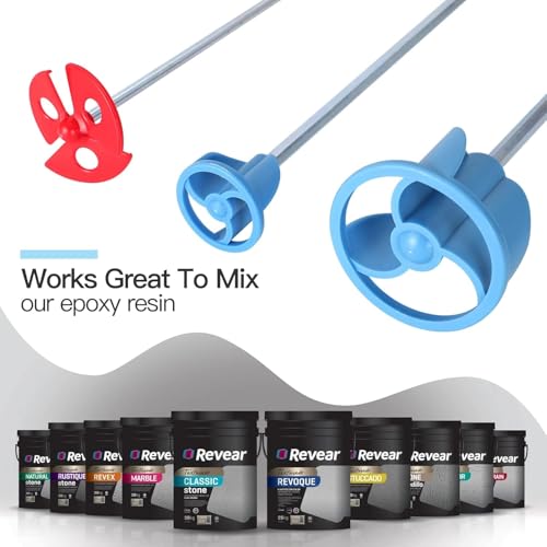 CtopoGo 2-Pack Epoxy Resin Paddle Mixer Blades for Power Drills