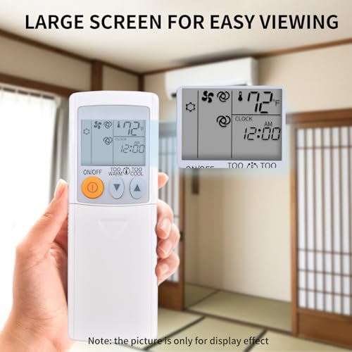 Mitsubishi Mr Slim Mini Split AC Remote Control - Fahrenheit Display