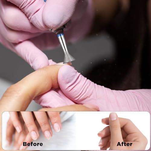 7-Piece Diamond Nail Drill Bit Set for Professional Manicure