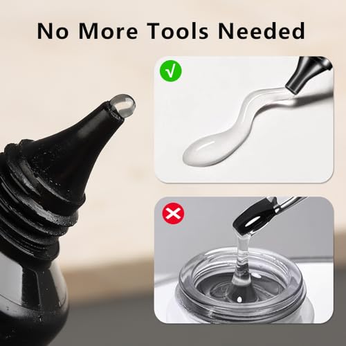SUTOKAKA Rhinestone Glue for Nails, Super Strong Gel Nail Charms