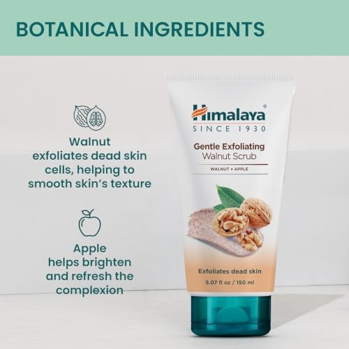 Himalaya Gentle Exfoliating Walnut Face Scrub 5.07 Fl Oz (Pack of 2)