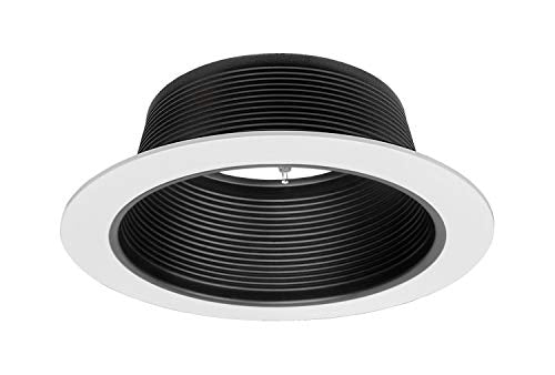 NICOR 6-Inch White Baffle Trim - Maximum 150W Lamp Rating