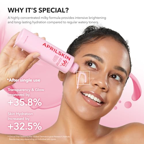 APRILSKIN Pink Milky Toner with TXA & Niacinamide - Deep Hydration