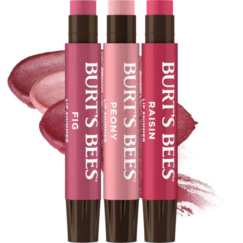 Burt's Bees Lip Shimmer Nude Collection - 3 Tinted Balms