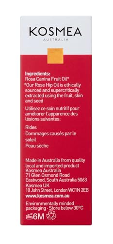 Kosmea Rose Hip Oil 10ml - 100% Pure, Premium Quality, Anti-Aging
