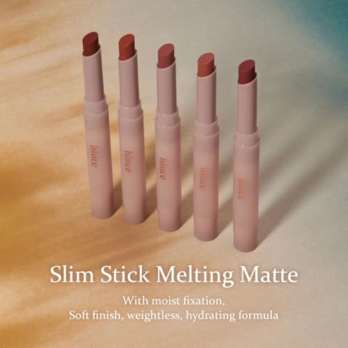 HINCE Slim Stick Melting Matte Lipstick - DEJA VU, Velvet-Matte Finish