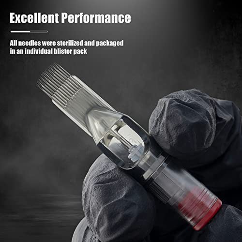 EZ Tattoo Cartridge Needles 20Pcs #10 Bugpin Round/Curved Magnum - Model 1013M1C