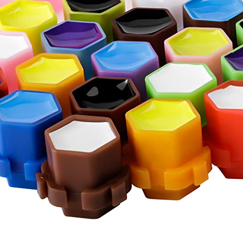 Linetion Spliceable Tattoo Ink Caps - Honeycomb Anti-Rollover Cups 200pcs