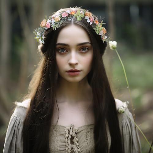 Fairy Flower Crown Woodland Headband Elf Floral Halo Headpiece - Variation 7