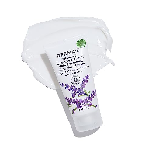 DERMA E Lavender & Neroli Hand Cream 2 Oz - Vegan, Cruelty-Free Moisturizer
