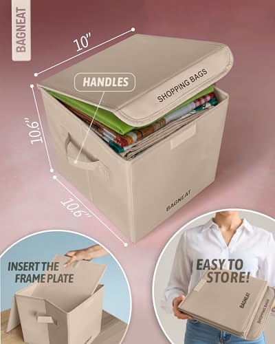 BagNeat Grocery Bag Storage Box - Organize Reusable Bags