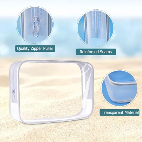 Cosywell Travel Bottles for Toiletries 4pcs 3.4oz Travel Shampoo and Conditioner Bottles TSA Approved Travel Size Containers Leak Proof Small Plastic Squeeze Bottles with Flip Cap
