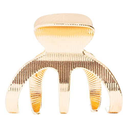 L. Erickson Gold Clamp Claw Hair Clip for All Hair Types