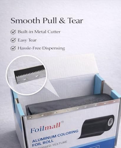 Foilmall Professional Aluminium Hair Foil Roll 12cm x 100m - Pack of 1