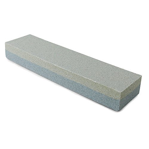 New Star Foodservice 8" Combination Sharpening Stone - Dual Grit