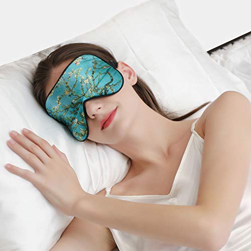 ZIMASILK Adjustable 100% Mulberry Silk Eye Mask for Sleep