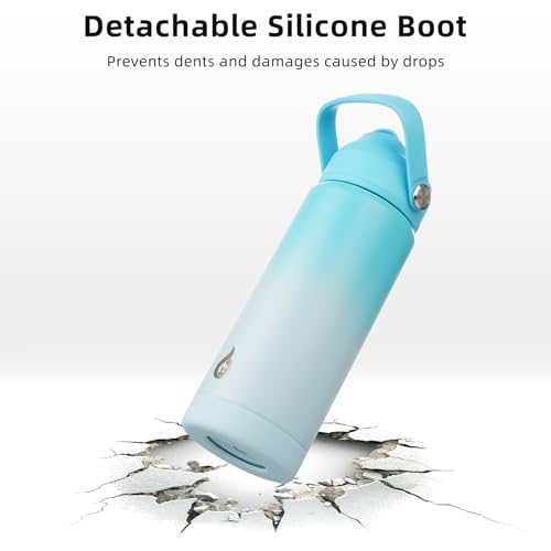 BJPKPK 18oz Insulated Stainless Steel Water Bottle with Straw Lid