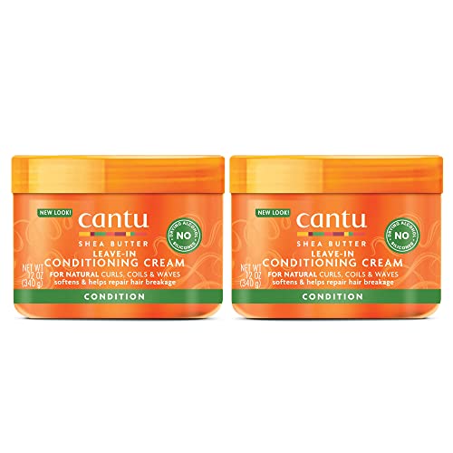 Cantu Leave-In Conditioning Cream with Shea Butter, 12 oz (Pack of 2)