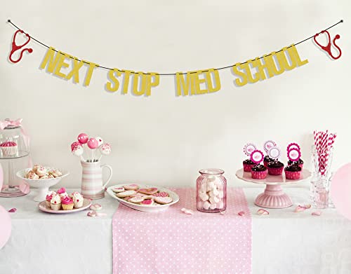 Congrats Doctor Graduation Banner - Med School Party Decor 2026