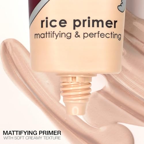 Palladio Rice Primer - Lightweight Oil Control & Matte Finish, 0.71 Fl Oz