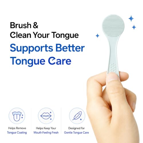 MATT GRAY Disposable Tongue Scrapers - 40 Count, Korean-Made Oral Care