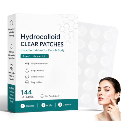 Curalona 2-in-1 Microdart & Hydrocolloid Blemish Patches for Face and Body
