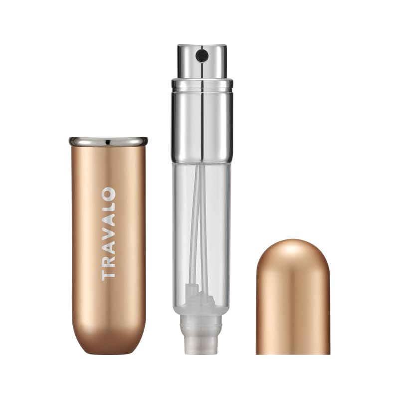 Travalo Gold Refillable Perfume Atomizer - Portable Mini Cologne Dispenser