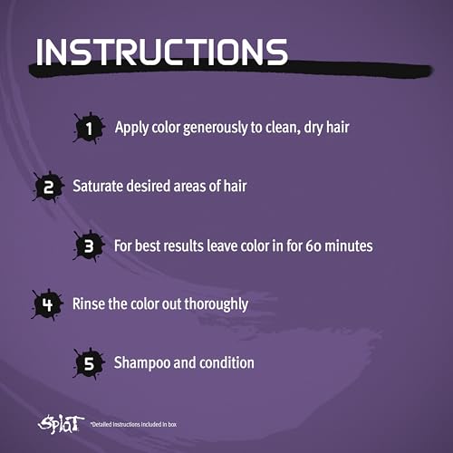 Splat Naturals Semi-Permanent Hair Color - Vibrant Purple, 6 fl. oz