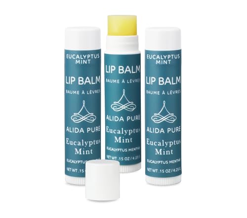 Eucalyptus Mint Lip Balm Collection - Vegan & Moisturizing (3 Tubes)