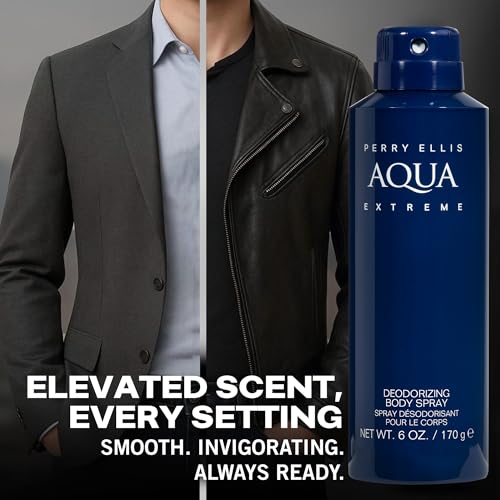 Aqua Extreme Deodorizing Body Spray for Men 6.0 oz by Perry Ellis