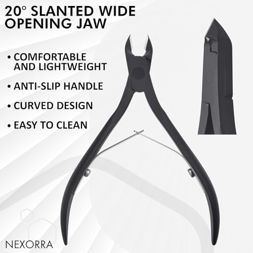 Premium Cuticle Nipper Stainless Steel Clipper for Manicure & Pedicure