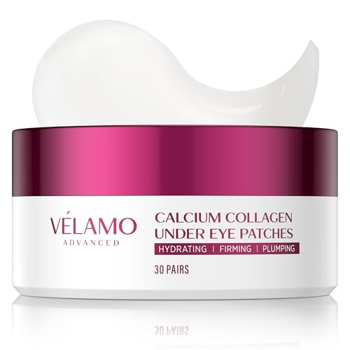 VELAMO ADVANCED Collagen Under Eye Patches for Puffy Eyes & Dark Circles (30 Pairs)