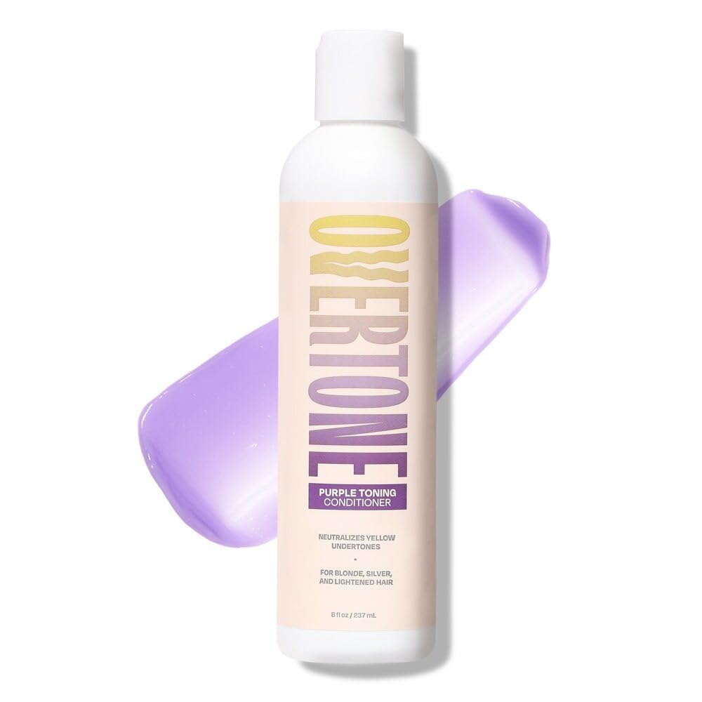 Blue Toning Conditioner - Neutralizes Brassiness for Blonde to Light Brown Hair - Hydrating Shea Butter & Coconut Oil - 8 oz