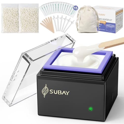 SUBAY Cordless Nose Wax Kit for Men & Women - Portable USB-C Wax Warmer