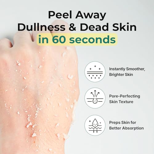 MOTHER MADE Green Tea Exfoliating Aqua Peel Gel 3.38 fl oz - Gentle Deep Pore Facial Exfoliant, Vegan Korean Skincare