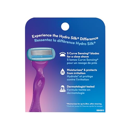 Schick Hydro Silk Moisturizing Razor Blade Refills 6 Count for Women
