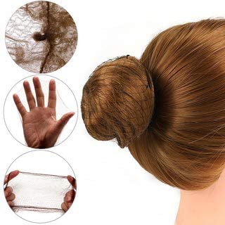 Biendo Blonde Elastic Mesh Hair Nets 30 Pack for Ballet & Dance