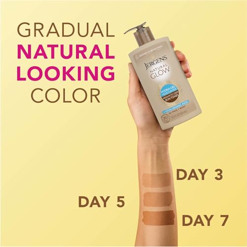 Jergens Natural Glow Hydrating Tanning Lotion with Hyaluronic Acid - 8.3 Fl Oz