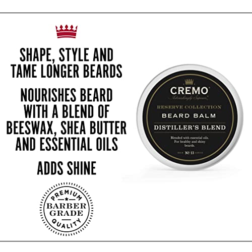 Cremo Beard Balm Distiller's Blend - Nourishing & Moisturizing 2 oz