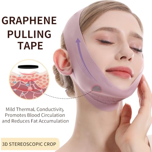 V-Line Lifting Mask for Jawline Tightening - Pink