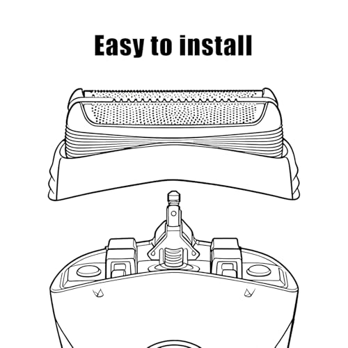 Pinkind 1PC Replacement Shaver Head for Braun Series 3, Compatible with Models 3000s-350cc