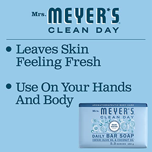 Mrs. Meyer's Clean Day Rain Water Bar Soap - 5.3 oz, Body & Hand Wash