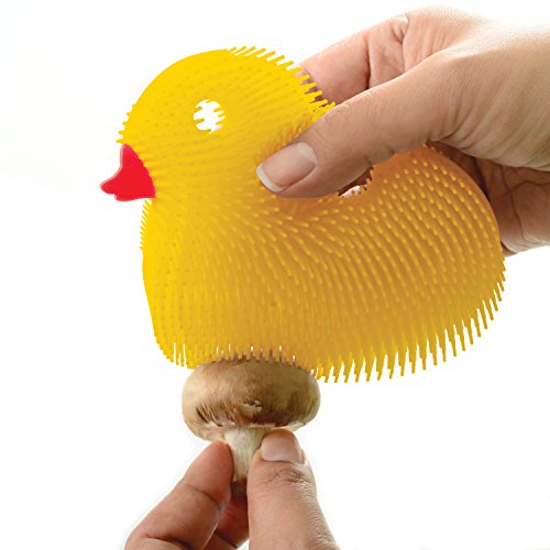 Norpro Silicone Duck Dish Brush - Double Sided, Heat Resistant & Dishwasher Safe