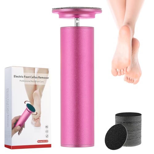 Electric Foot Callus Remover - Speed Adjustable Pedicure Tool in Pink