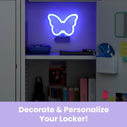 Magnetic Butterfly Neon LED Night Light for Kids & Decor