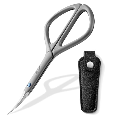 GÖSOL Professional Curved Cuticle Scissors - 420 Stainless Steel Precision